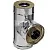 Сэндвич-тройник 90° ФЕРРУМ d150х210 (430/0,8мм+нерж.)
